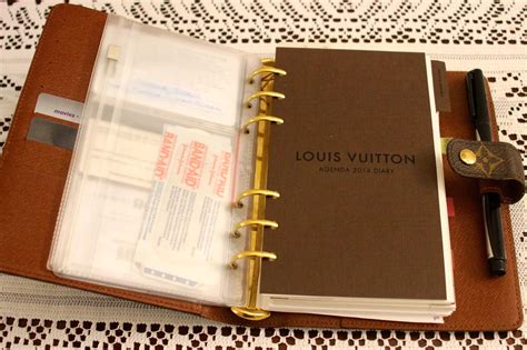 Louis Vuitton medium agenda refill